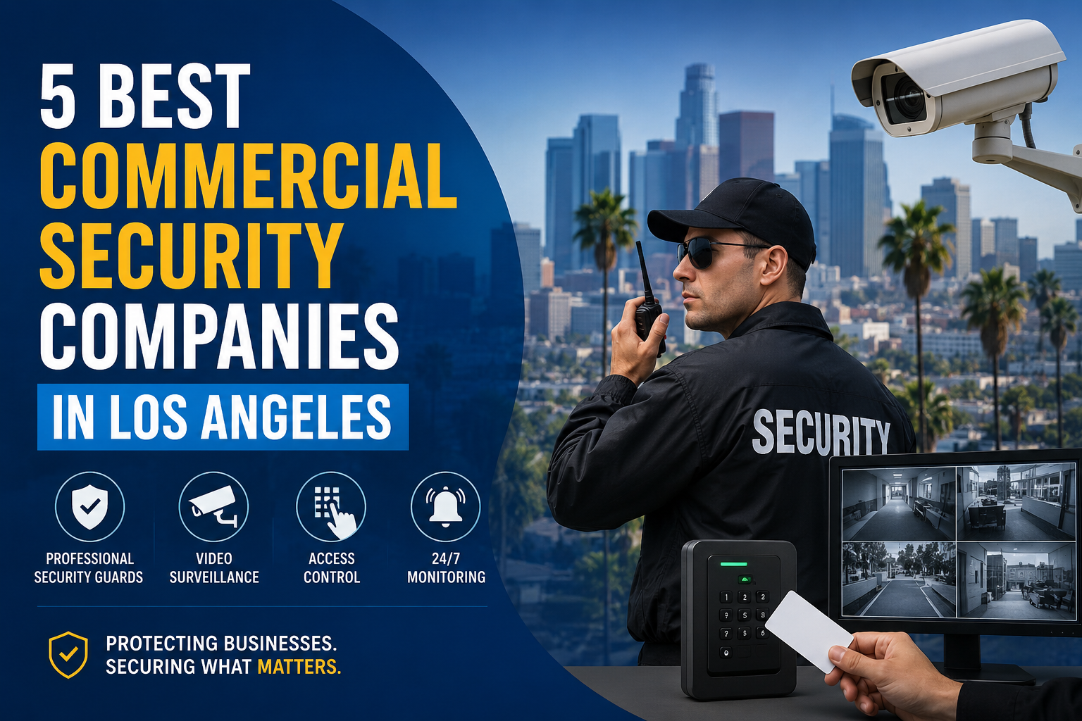 Photography illustrating “5 Best Commercial Security Companies in Los Angeles”